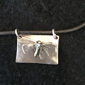 Pendant: natural impression on 17.5" cord, or put on your chain, etc.